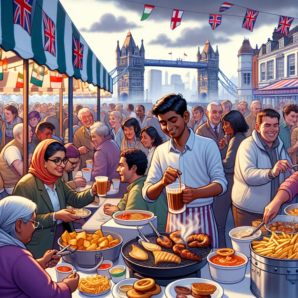 Representation of Exploring the Vibrant Street Food Markets of the UK