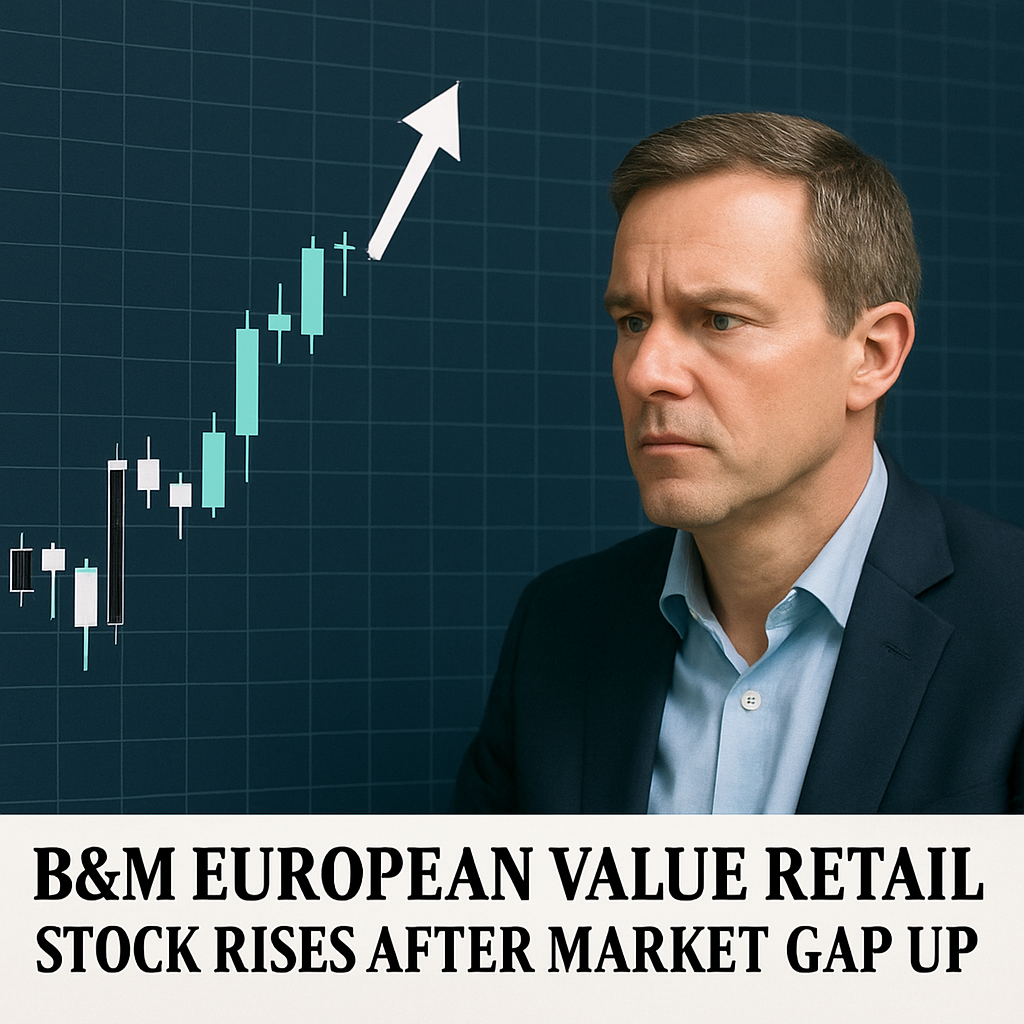 Representation of B&M European Value Retail Stock Rises After Market Gap Up