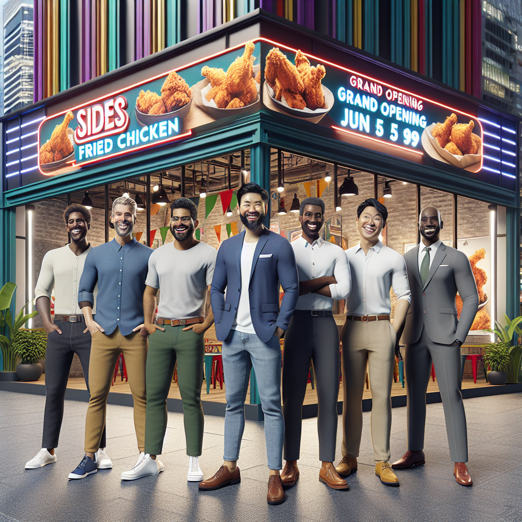 Representation of Sidemen to launch their first international Sides fried chicken outlet at Bugis+ Singapore on June 5